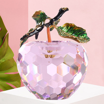 Crystal Apple ornament Creative Home Decoration Birthday Gift for Girlfriend Christmas Eve Christmas Gift