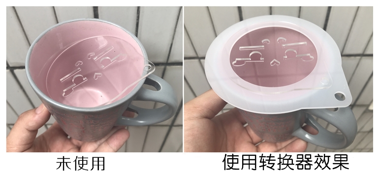 Matcha sữa che bụi khuôn Văn bản màu đỏ trái đất tình yêu ưa thích cà phê kéo hoa 4 inch khuôn bánh nhỏ có thể được tùy chỉnh - Cà phê đồ pha cafe