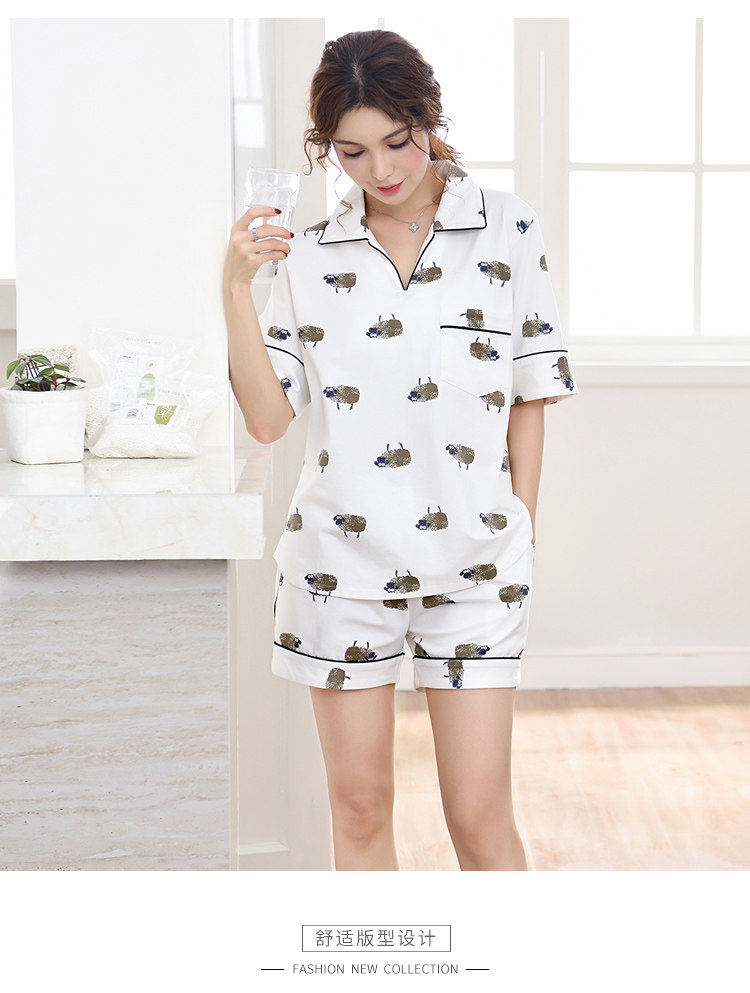 Pyjama pour femme      en Coton à manches - Ref 2994467 Image 43