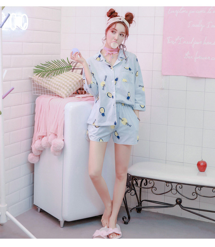 Pyjama pour femme      en Coton à manches - Ref 2994467 Image 14