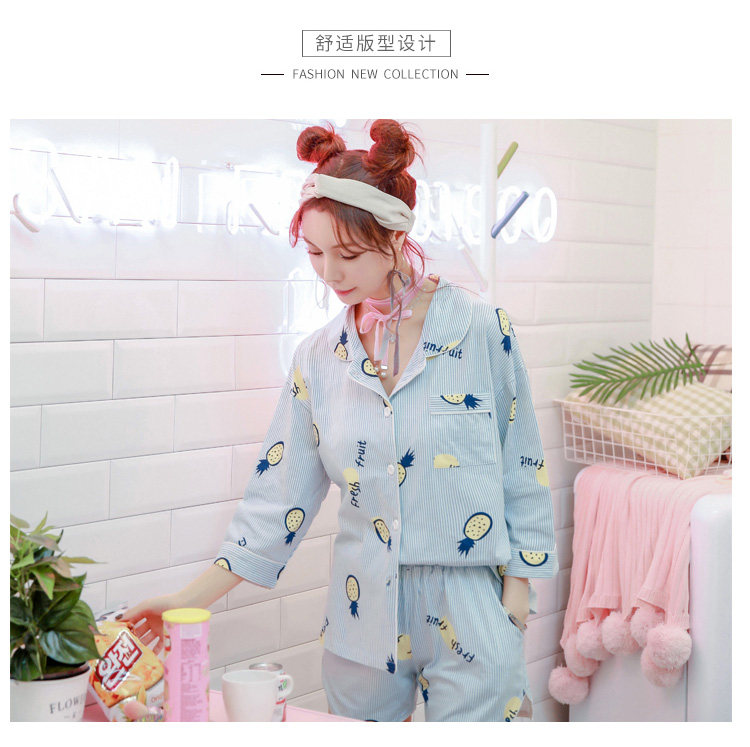 Pyjama pour femme      en Coton à manches - Ref 2994467 Image 17