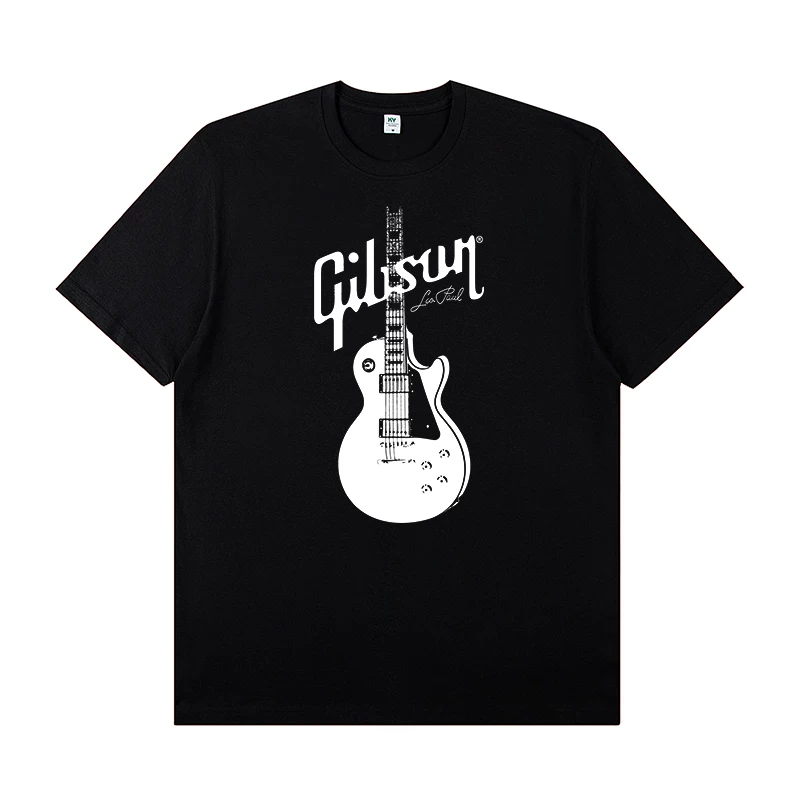 Gibson, джип, гитара, футболка с коротким рукавом, костюм, принт, с коротким рукавом