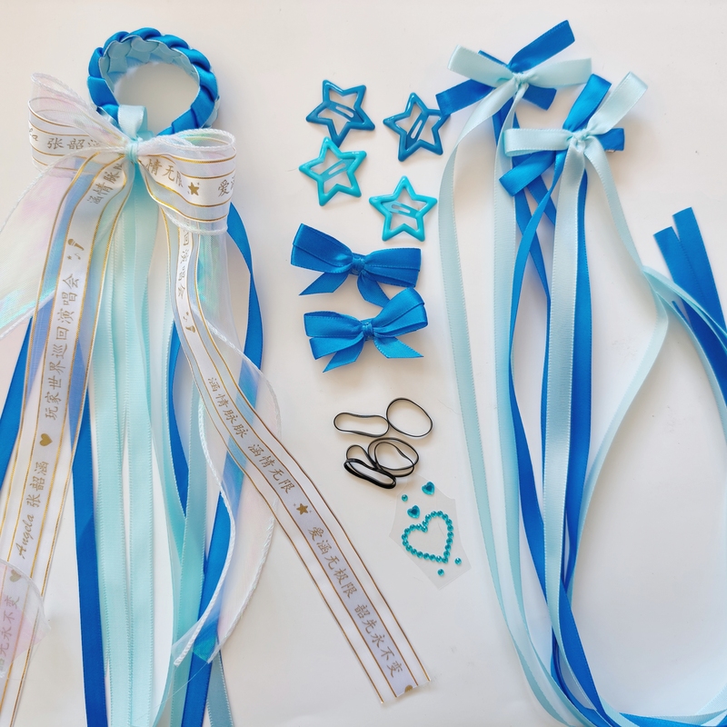 Zhang Shaohan 2026 Fan Concert Support Glowing Ribbon Bracelet Mermaid Princess Bow Concert Merchandise Zhang Shaohan 2026 Fan Concert Support Glowing Ribbon Bracelet Mermaid Princess Bow Concert Merchandise