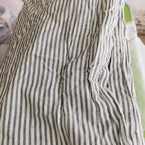 Gray striped bamboo fiber cotton blended fabric summer quilt 150*200 weight 1 3 kg