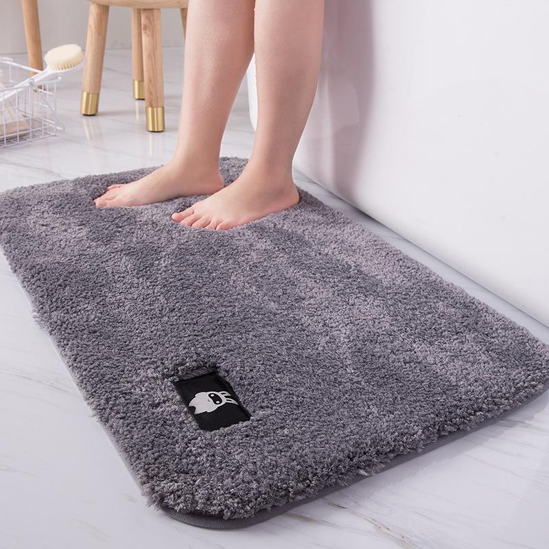 Winter plush ground mat Carpet in door cushion Makeup Room Suction bathroom Anti-slip Bedroom foot cushions rectangular living room