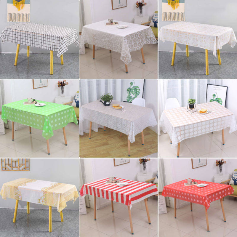 Thick-up Table rectangular printing Hotel household wedding picnic table cloth waterproof oil and oil-proof wedding tablecloth