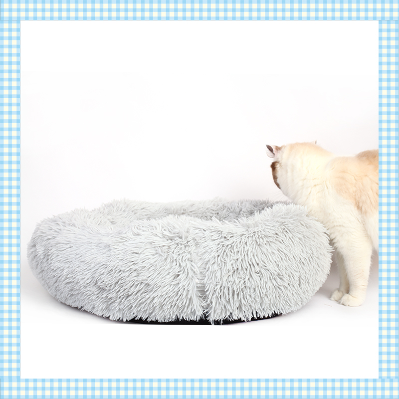 Plush pet nest autumn and winter cotton nest removable and washable four seasons universal cat long hair nest round plush cat nest