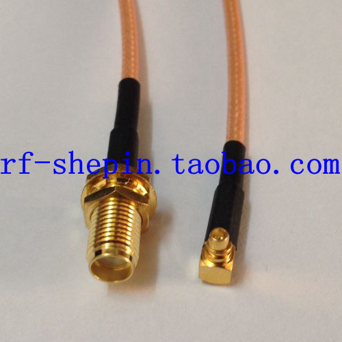 MMCX bending head to SMA parent wire 50-1 5 wire 15CM long MMCX-JW to SMA-K extension line