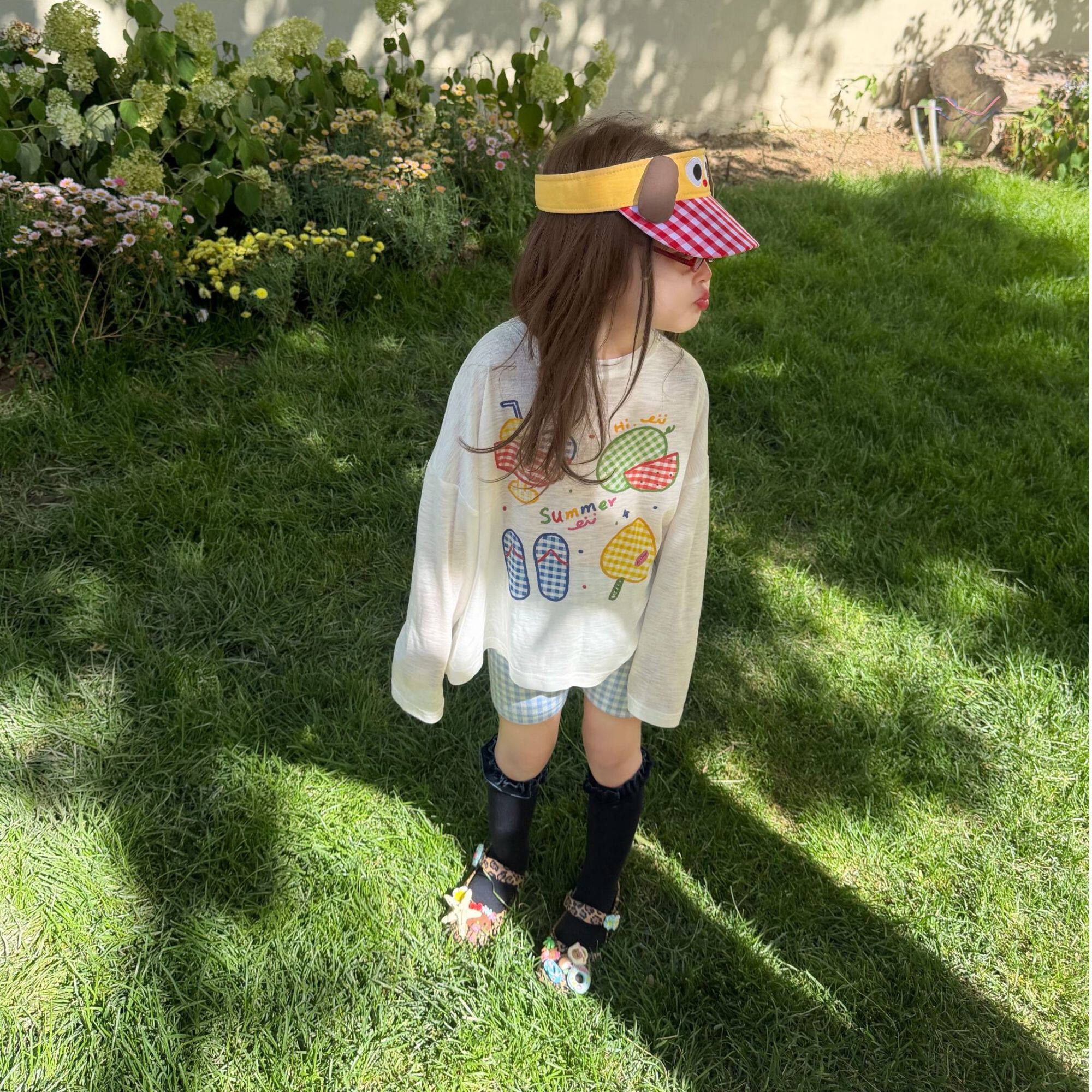现货女童t恤防罩衫2026夏新款洋气巨好看儿童海边穿搭白色防晒衫 — 8
