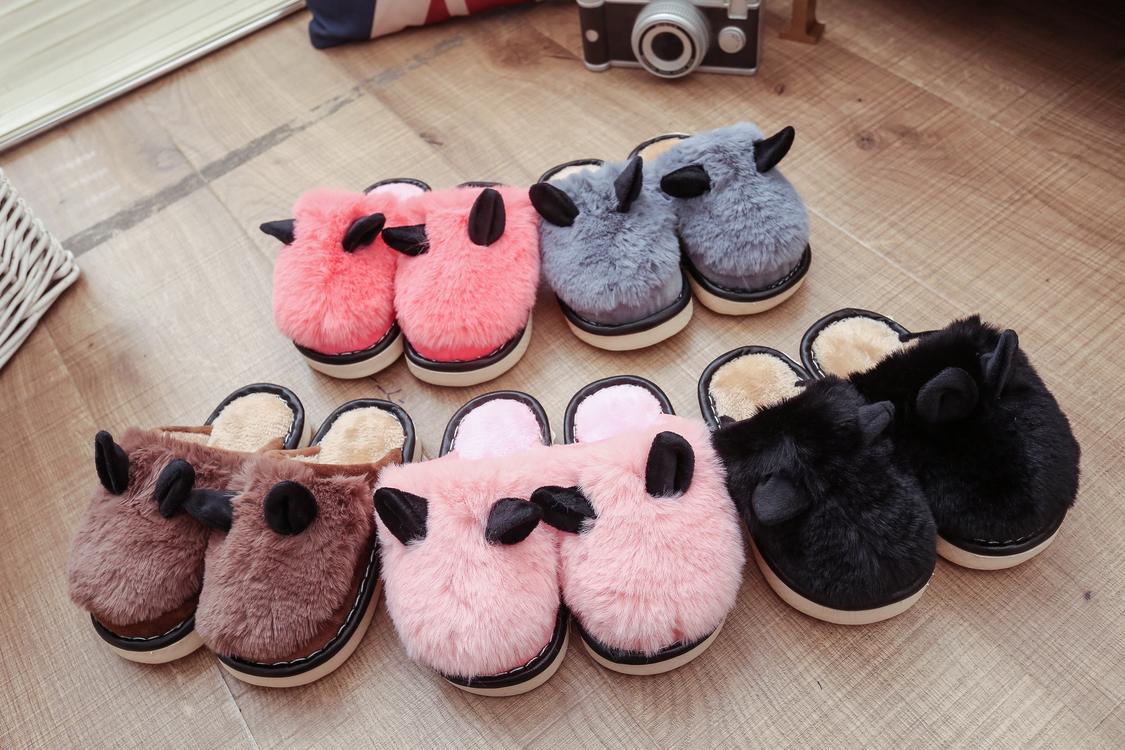 Chaussons enfants en suède - semelle caoutchouc - Ref 1006284 Image 12