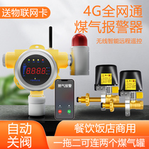 4G commercial gas alarm hotel catering combustible gas detection NB remote liquefied gas gas leak alarm