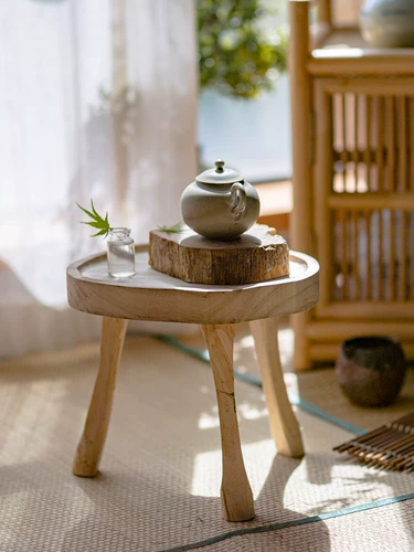 Кроншень с твердым деревом цветочниц дно с низким табурет