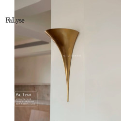 North American Vc Alina All-Copper Wall Lamp Designer Retro Minimalist Sofa Background Wall Corridor Staircase Ambient Light