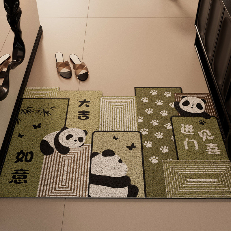 Коврик Entrance door mat черный кот 60x90 см