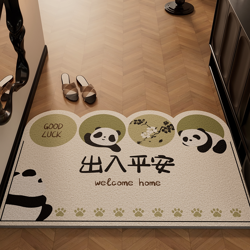 Коврик Entrance door mat черный кот 60x90 см