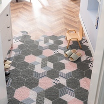 Door Vacuum mat household Nordic coil non-slip mat custom cropped carpet entrance mat