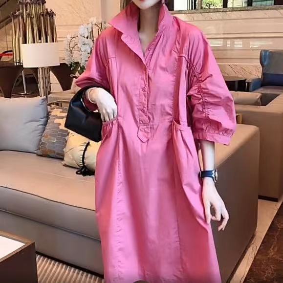 Original High-End Versatile Dress Summer 2025 New Slim Special Skirt Loose Shirt Skirt Women's Mid-Length
