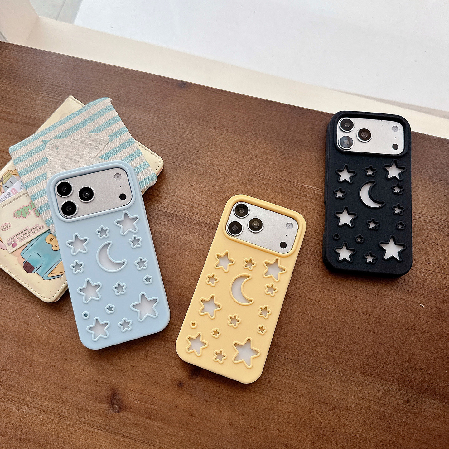 Cutout Stars Crescent Moon iPhone Case