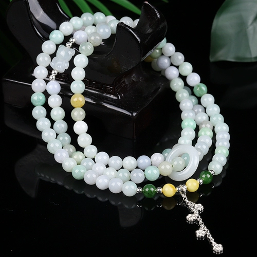 亿珍阁 Натуральная изумрудная реплика из Мьянмы, ожерелье и браслет