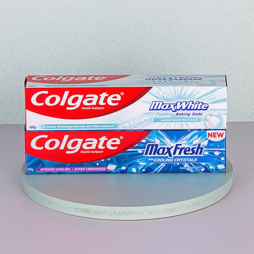 Зубная паста Colgate из Гонконга, ледяная тройная мята, ослепительное отбеливание, чтобы удалить желтое дыхание, предотвратить кариес, укрепить зубы, обеспечить свежее дыхание семье