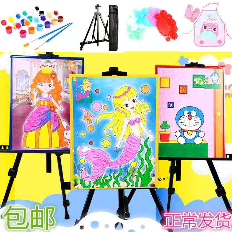 Color Painting Painting Foam Plaza for Children Color Color Painting Picture Plaza Diy Pack for Night Market