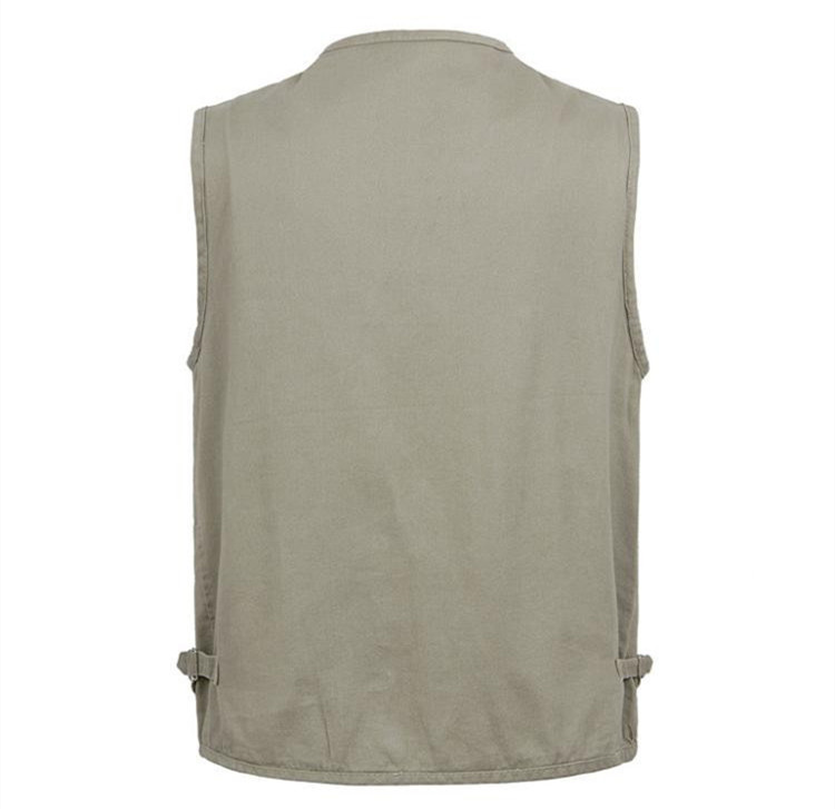 Mùa xuân và mùa thu trung niên áo vest cotton nam bộ vest nam cho người trung tuổi