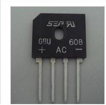 Brand new imported GBU608 silicon bridge rectifier row bridge flat bridge 6A 800V in-line 4-pin quality assurance