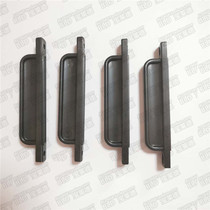 Screen window door railless handle Old-fashioned plastic steel flat open push-pull flat sliding screen window plastic handle PVC small handle accessories