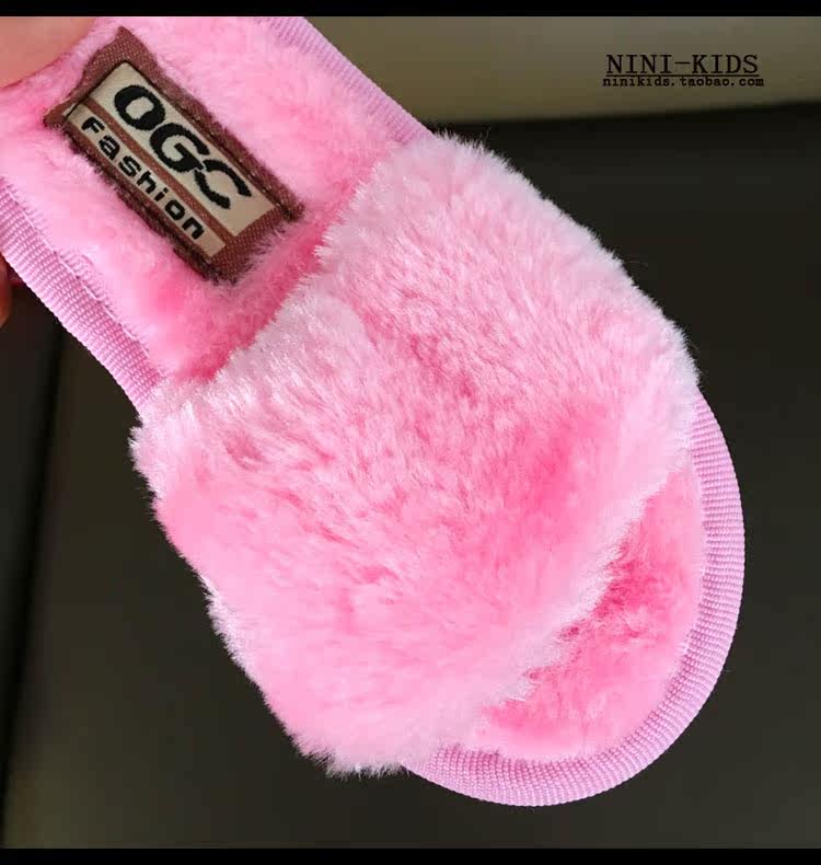 Pantoufles enfants en suède pour printemps - semelle plastique - Ref 986558 Image 14