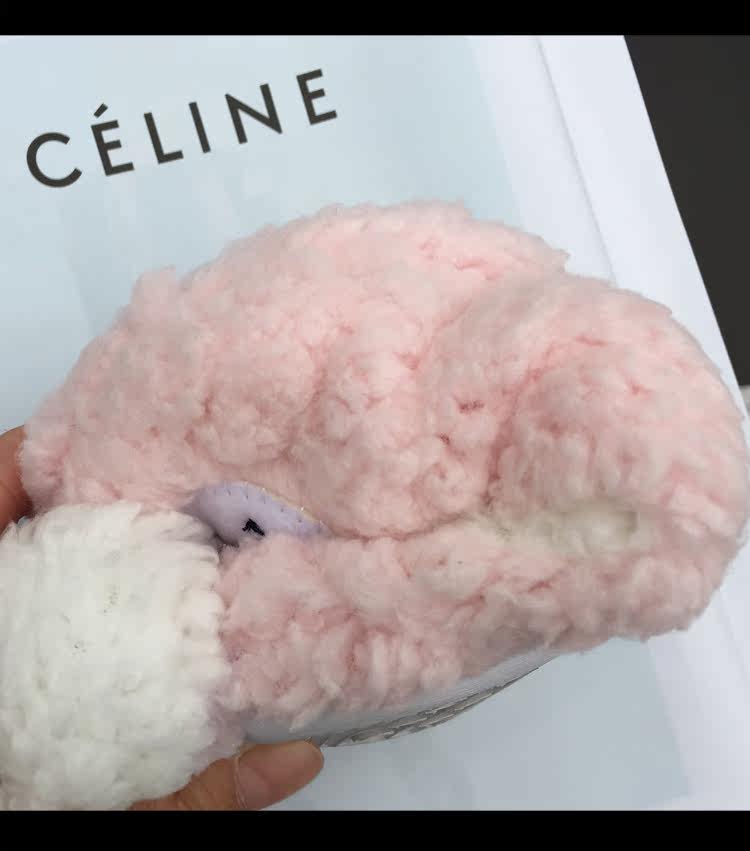 Pantoufles enfants en suède pour hiver - semelle tendon - Ref 1014210 Image 16