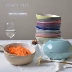 Bộ đồ ăn bằng gốm sáng tạo bát kiểu tây đơn giản bát canh nhà bát mì ăn liền dĩa inox Đồ ăn tối