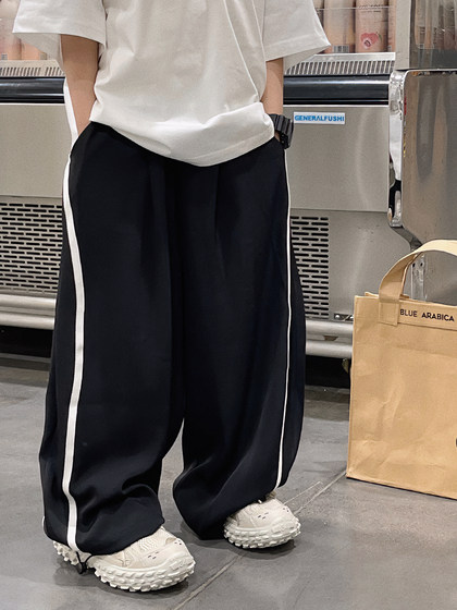 男童夏季防蚊裤2025新款儿童薄款洋气男孩夏天运动裤长裤童装潮牌