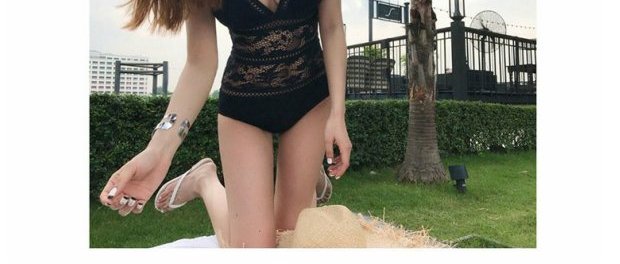 Nữ hoàng lạnh lùng cao cấp Hàn Quốc Đồ bơi mới Phụ nữ Xiêm bikini Sexy Backless Covered Belly Lace Hollow Spa Đồ bơi bộ bơi liền thân