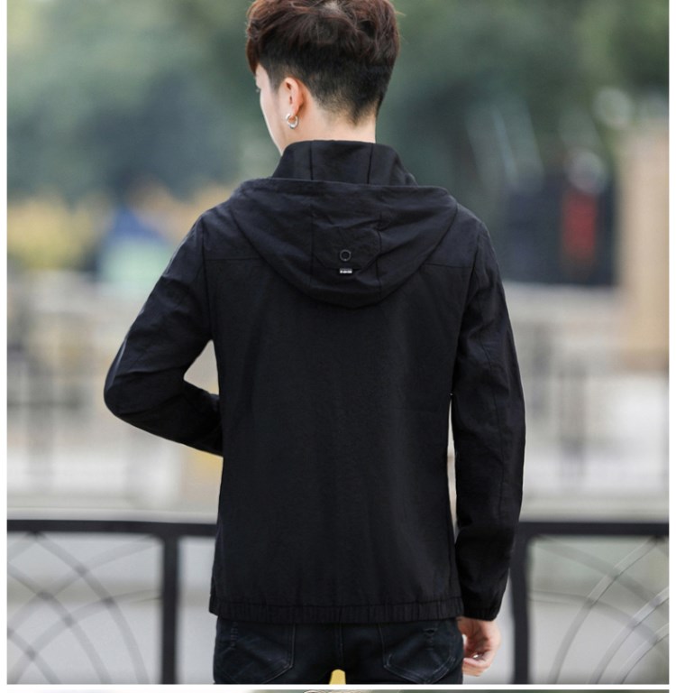 Áo khoác nam 2018 xuân hè mới áo khoác mới phiên bản Hàn Quốc theo xu hướng Slim đẹp trai học sinh thường mặc quần áo nam - Mùa xuân các kiểu áo sơ mi hoa nữ đẹp