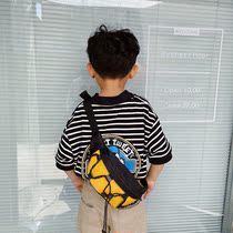 Boy chest bag outdoor shoulder bag baby shoulder bag Korean version of Joker chest bag children spring outing tide cool running bag 3 years old