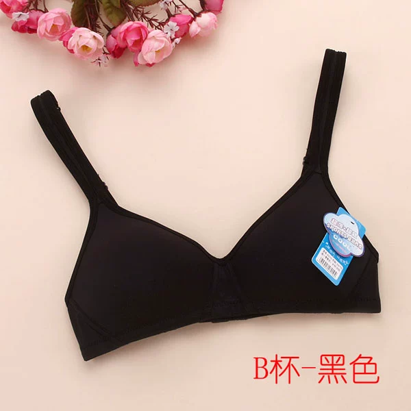 B cup girl bra học sinh cấp ba bra không có vành thun Nhật Bản áo ngực mỏng phần cotton 6010