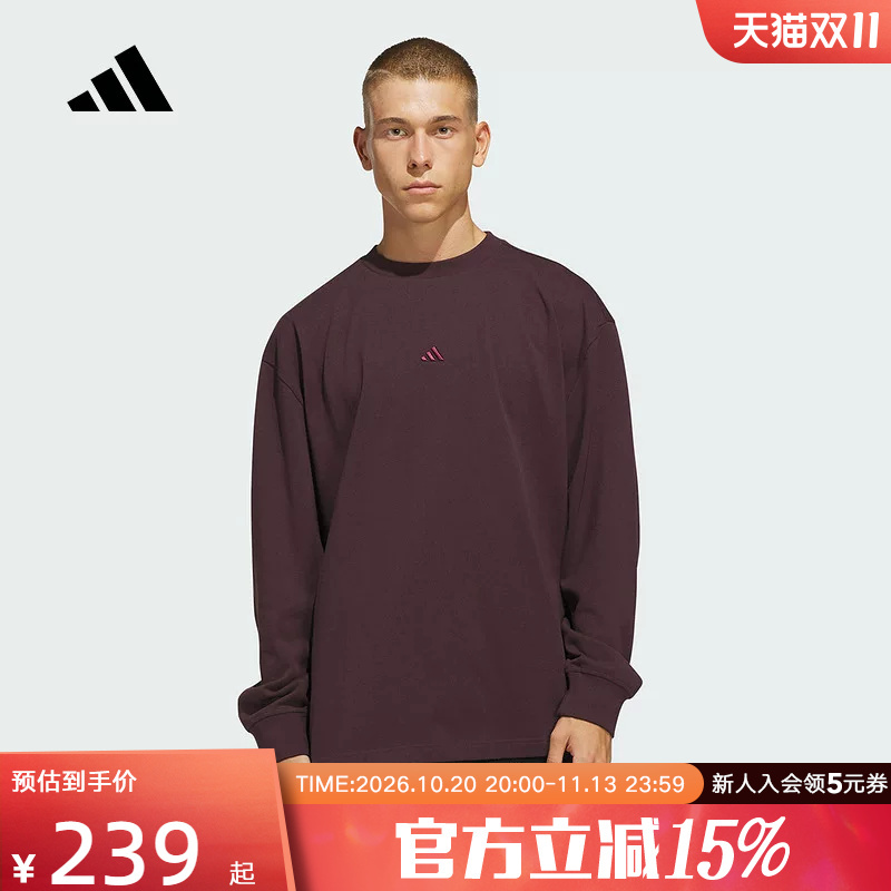 Adidas Adidas Autumn Neutral Street Style Loose Cotton Basketball Sports Long-Sleeved T-Shirt Top Kr2097