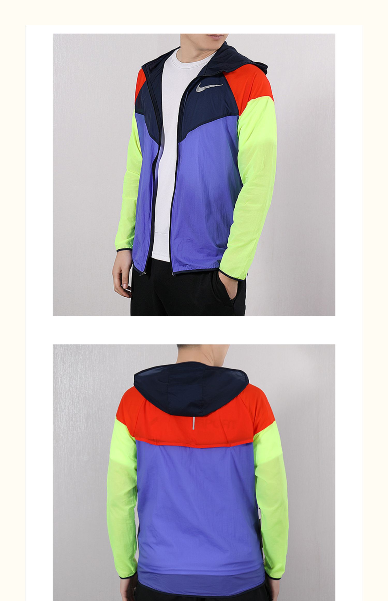 Nike Nike Men 2019 Mùa hè Mới Quần áo thể thao trùm đầu Áo khoác dệt thông thường AR0258-518 - Áo khoác thể thao / áo khoác áo khoác mỏng nam adidas