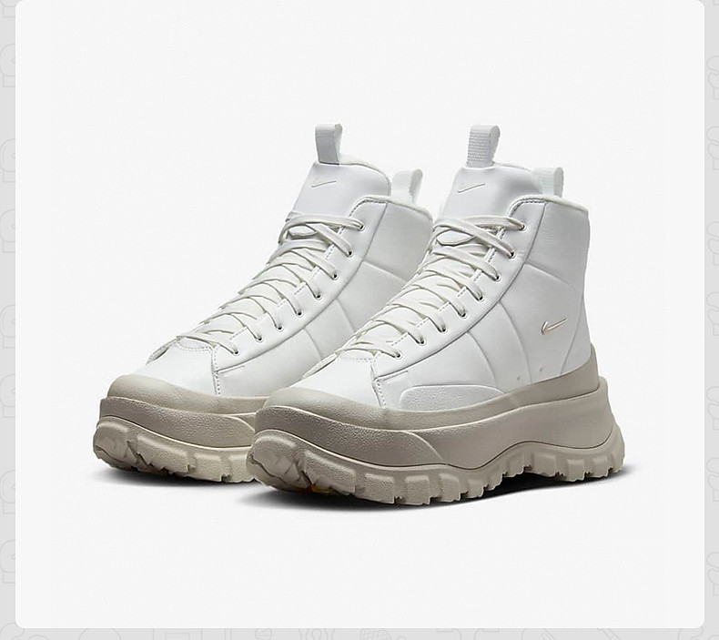 Nike Nike Blazer Mid Roro женщина обувь casual толстая корка высокий повышать ботинки FQ9065-100 