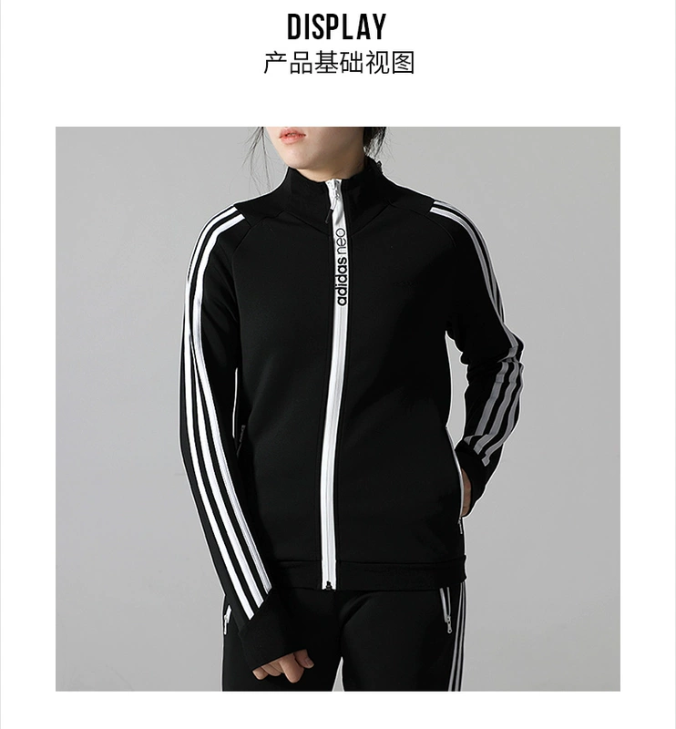 Áo khoác Adidas Adidas nữ 2019 mới đứng cổ áo giản dị chạy bộ áo khoác thể thao DM4161 - Áo khoác thể thao / áo khoác