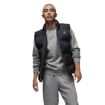NIKE Nike Jordan mens spring new stand-up collar warm vest casual cotton vest FB7308-010