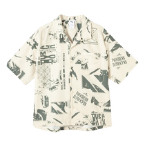 Летом Пума Новая мужская мода Спорт повседневная печать рубашка коротких рукавов 627749-87