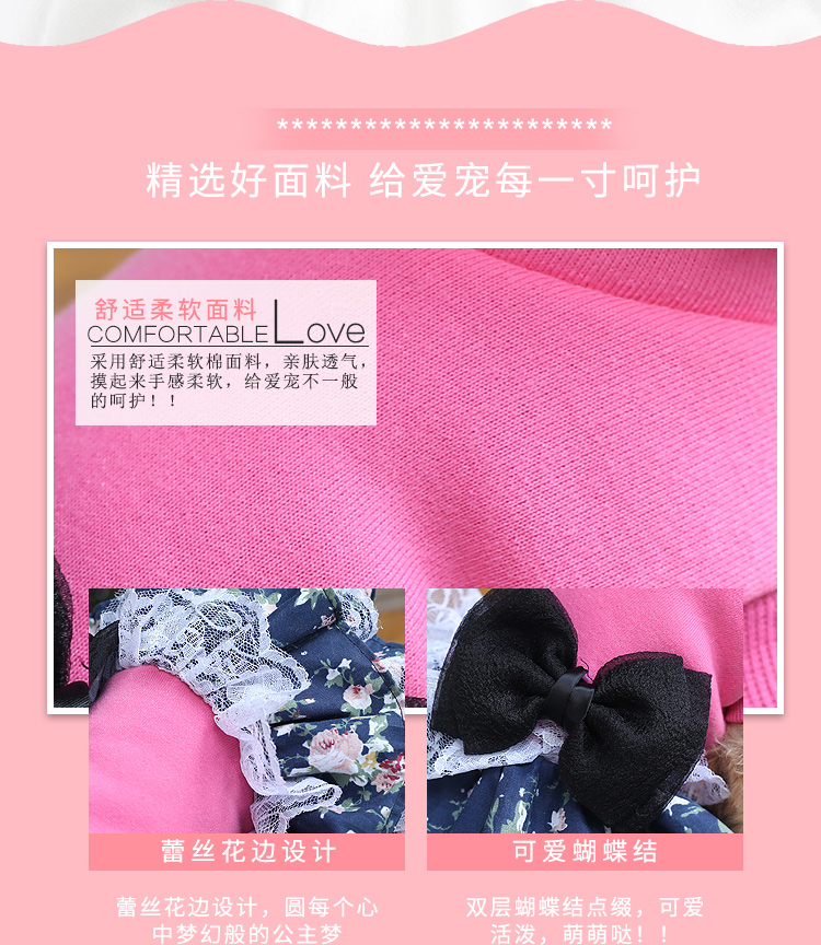 Teddy quần áo chó quần áo mùa thu dày quần áo hơn gấu quần áo con chó con công chúa váy Giáng sinh - Quần áo & phụ kiện thú cưng áo cho poodle