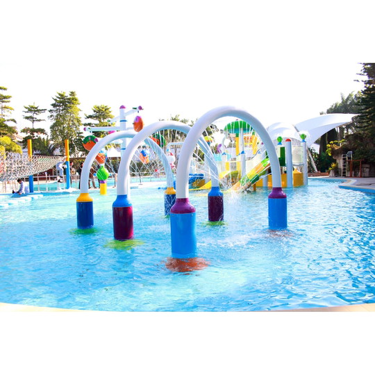 淋水喷水玩具玻璃钢戏水小品水上乐园儿童游泳池玩水互动游乐设备