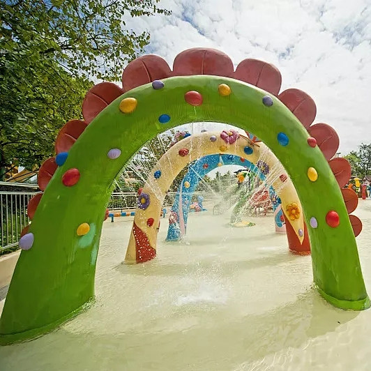 淋水喷水玩具玻璃钢戏水小品水上乐园儿童游泳池玩水互动游乐设备