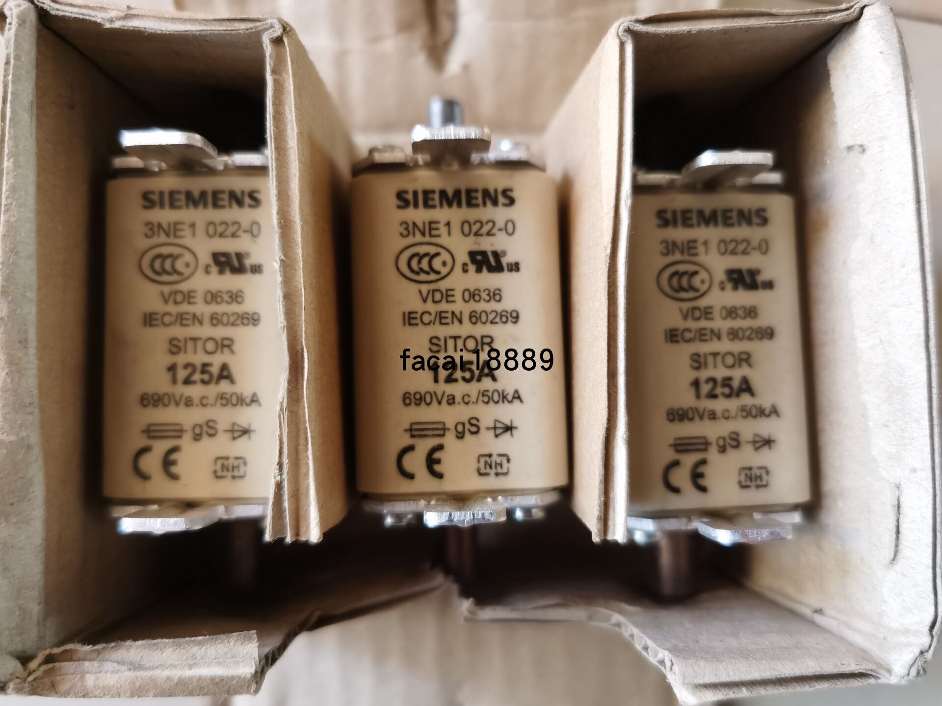 Siemens Quick Melt 3NE1022-0 3NE1022-0 125A 690V AR