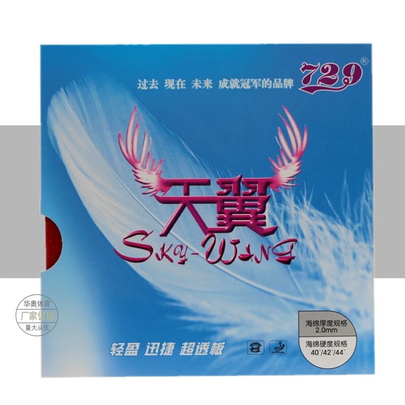Friendship 729 days winged table tennis racket Anti-gum rubber table tennis glues super light and fast attack beginner kit