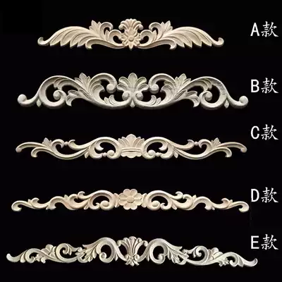 Chengdu custom Dongyang living room rubber wood Central European hollow relief decal outdoor anti-corrosion wood solid wood carving