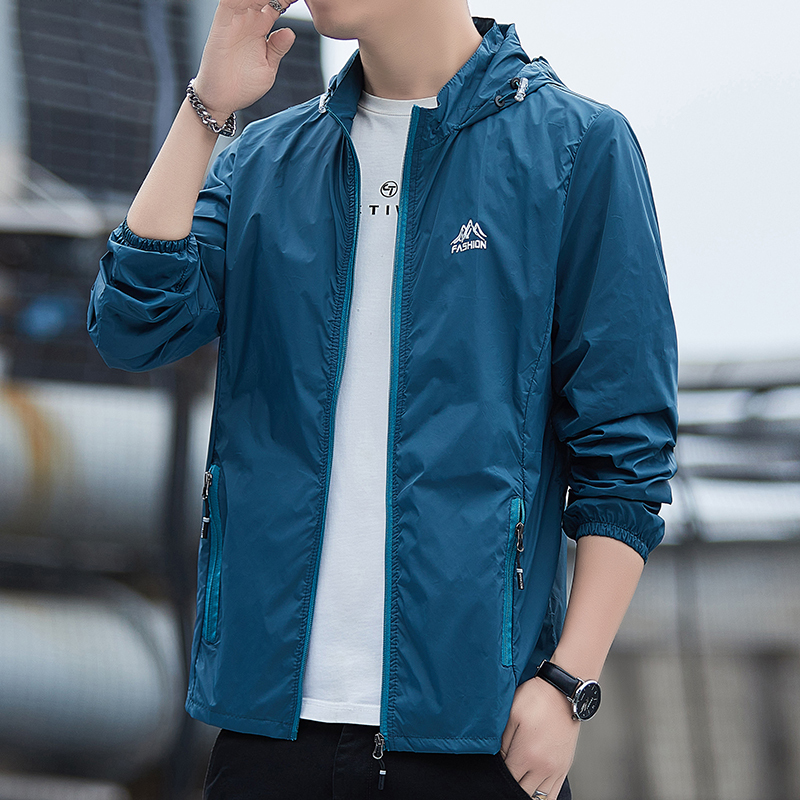 2025 New Style Sun Protection Clothing for Men, Summer Lightweight Jacket, Hooded Skin Windbreaker, Outdoor Fishing Sun Protection Clothing