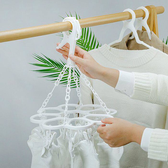 Baby baby clotheshorse 16 clips drying multi-clamp dry socks rack towels clip lingerie clothes hanger clips hanger